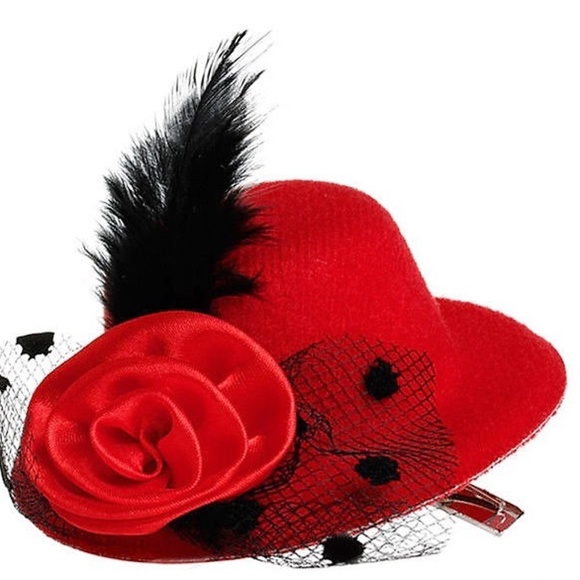 red fancy hats